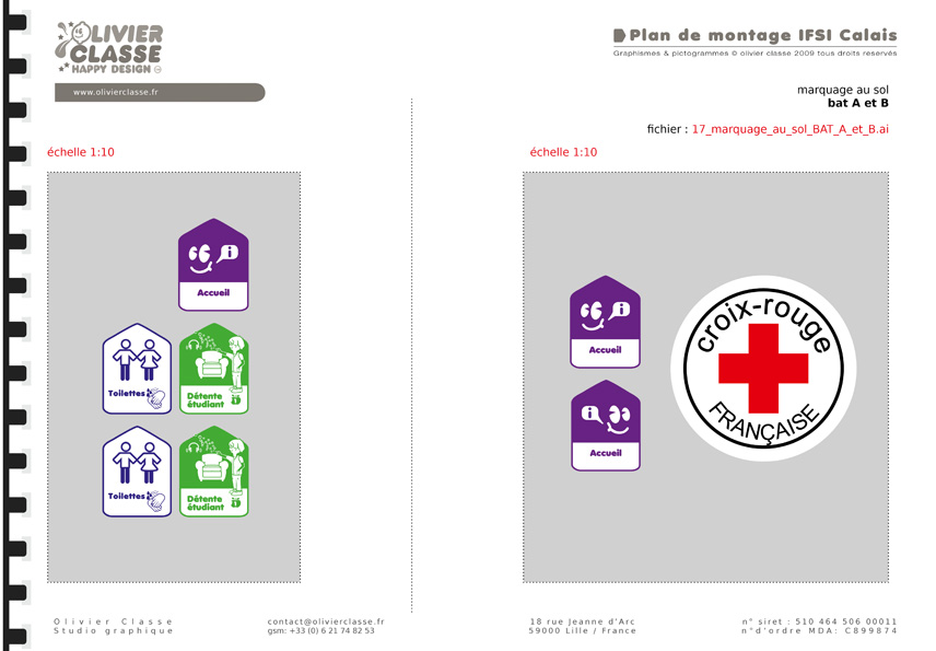 pictogramme, marquage Architecture